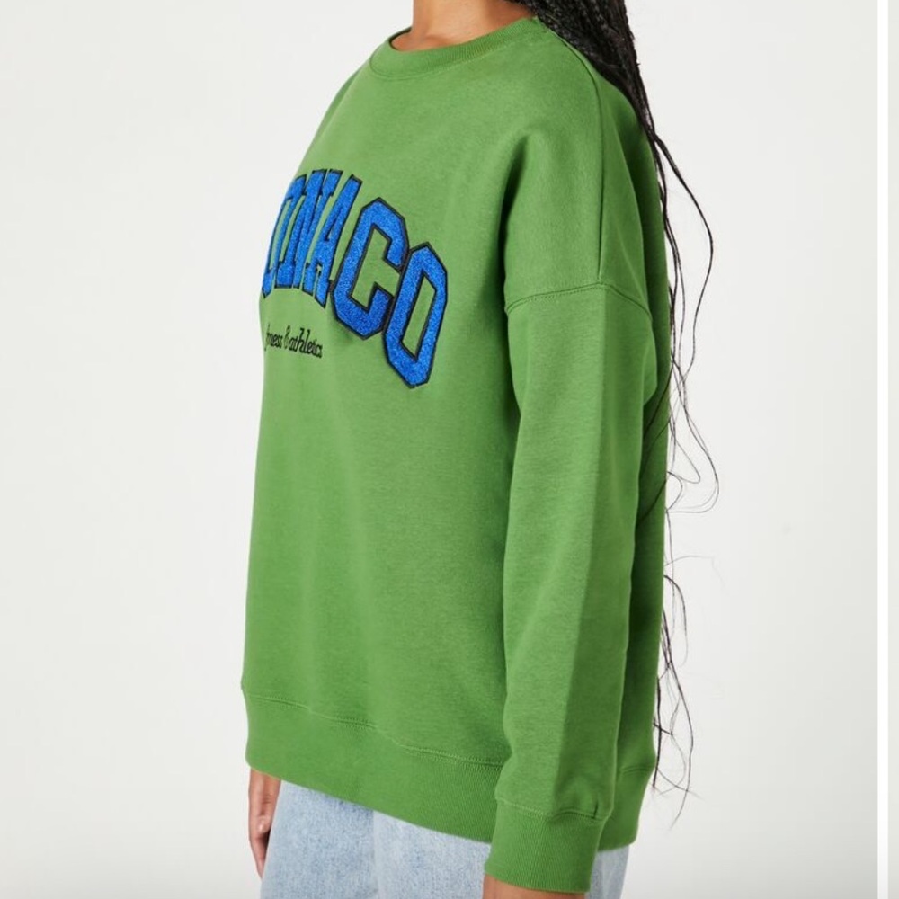 Monaco Green Graphic Sweatshirt Size XSmall - Picture 9 of 9